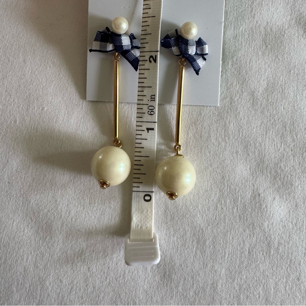 Kate Spade New York Pretty Pearly Drop Earrings – Navy Multi - Picture 5 of 6